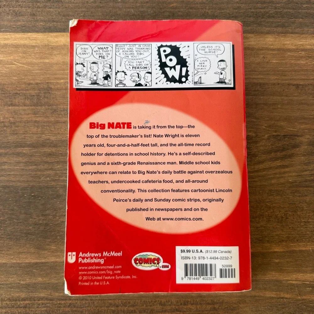 Big Nate‎ From the Top Lincoln Peirce Paperback Graphic Novel Comic